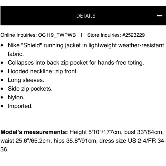 NWT Nike Shield Convertible Running Jacket - Picture 4 of 6